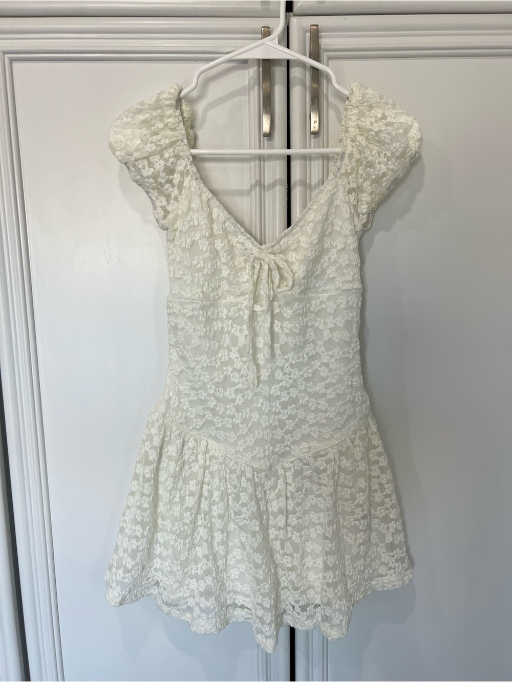 Bailey Rose White Lace Mini Dress